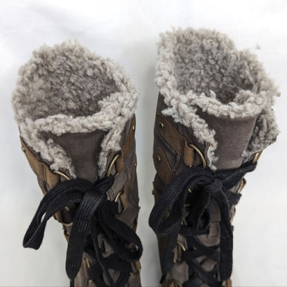 Sorel Emelie Lace Up Waterproof Boots Major 9.5 - Picture 8 of 14